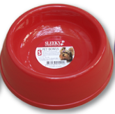 Load image into Gallery viewer, Sleeky Round Plastic Pet Bowl (PC)