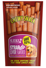 Load image into Gallery viewer, Sleeky Chewy Snack Straps - Liver