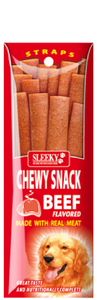 Sleeky Chewy Snack Straps - Beef
