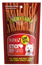 Load image into Gallery viewer, Sleeky Chewy Snack Sticks - Beef