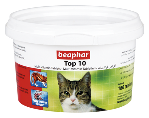 Beaphar Top 10 Cat (180's Tab)